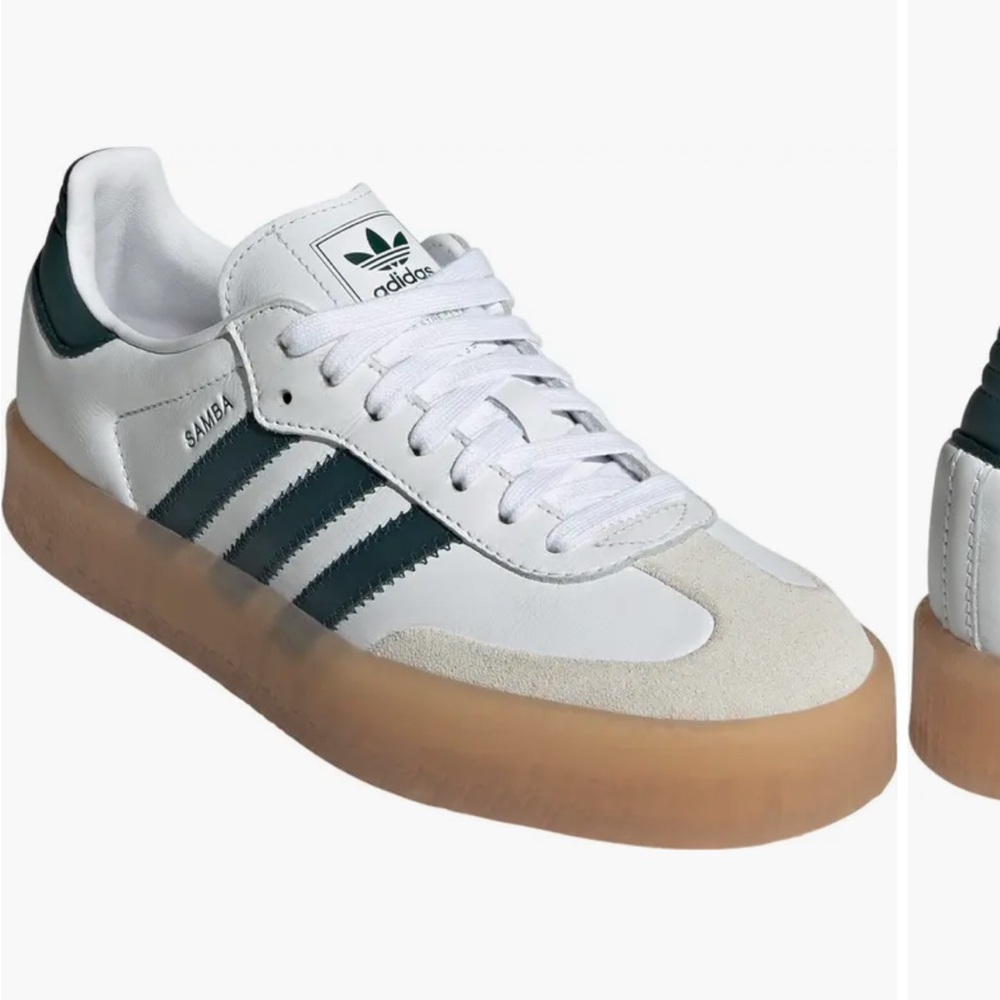 Adidas Samba White x Ivy Green Sneakers size 9.5 SOLD OUT BNWT